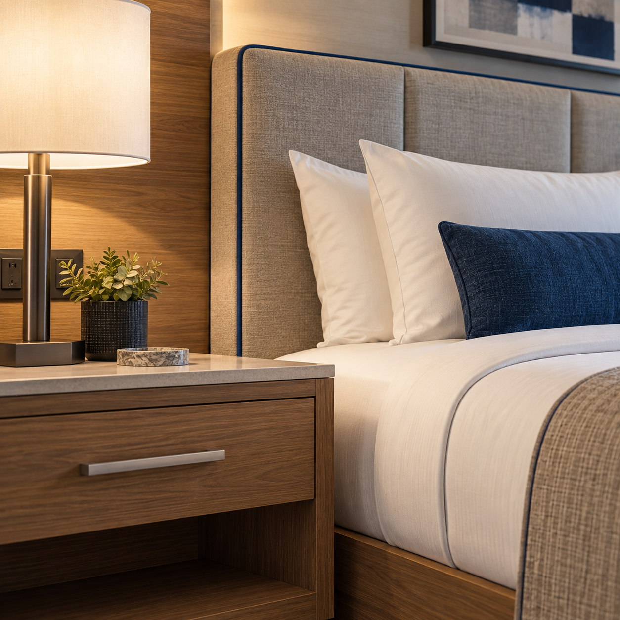 Select-service hotel casegoods and seating manufacturing